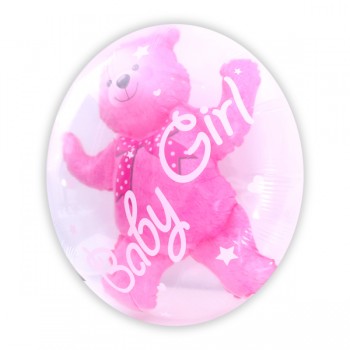 Balon różowy miś baby girl 3