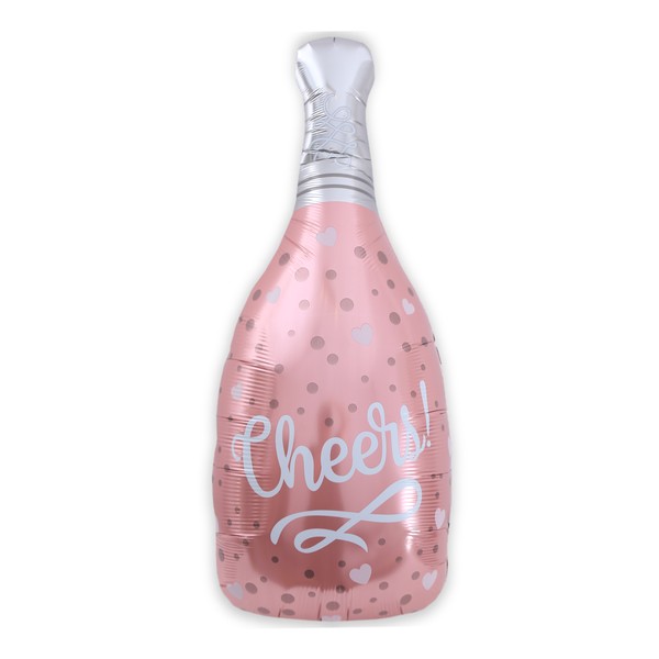 Balon butelka szampana różowa 1