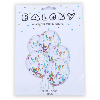 Zestaw balonów z kolorowym konfetti 3